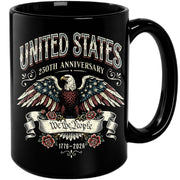 United States 250th Anniversary Mug - We The People 1776 2026 Patriotic Eagle Cup
