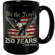 Patriotic We The People 250 Years 1776-2026 American Eagle Commemorative Mug