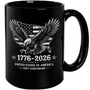 1776 2026 Mug 250th Anniversary United States Of America Patriotic Eagle Ceramic Cup