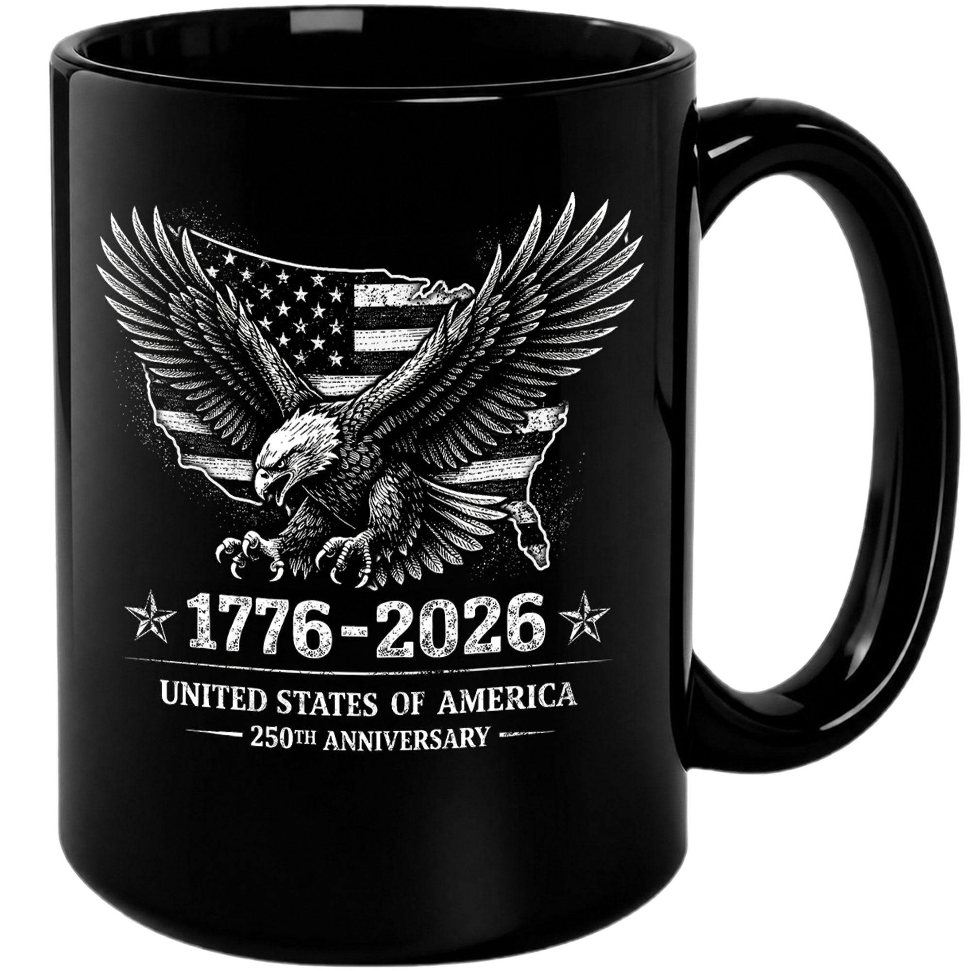 1776 2026 Mug 250th Anniversary United States Of America Patriotic Eagle Ceramic Cup