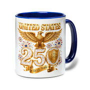 United States Proud Patriot Accent Mug - Epic Golden Eagle 1776 2026 Gift Cup