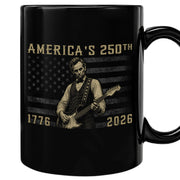 America 250th Anniversary 1776-2026 Abraham Lincoln Guitar Patriotic Mug Keepsake