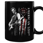 Abraham Lincoln Guitar Player America 250th Anniversary 1776-2026 Patriotic Art Mug