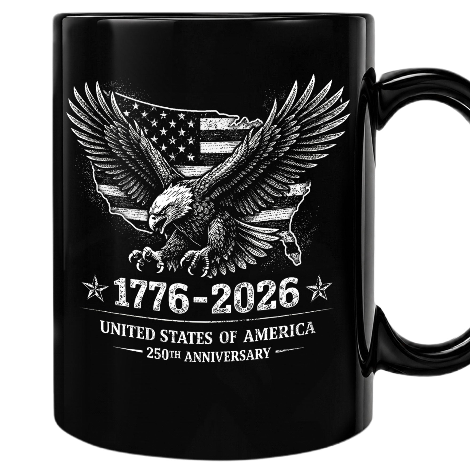 1776 2026 Mug 250th Anniversary United States Of America Patriotic Eagle Ceramic Cup