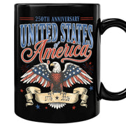 1776-2026 Patriotic Eagle Ceramic Mug – Vintage Anniversary Keepsake Drinkware