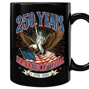 Patriotic Eagle and Statue Ceramic Mug – 1776-2026 Anniversary Celebration Drinkware