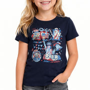 Kids Shirt 1776-2026 250th Anniversary Patriotic United States Mount Rushmore Doodle Tee