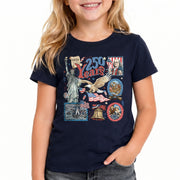 Kids Shirt 1776-2026 250th Anniversary Patriotic United States History Betsy Ross Tee