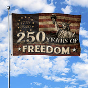 250 Years of Freedom Flag 1776–2026 – Double-Sided Patriotic American Décor - Rust Field Wear
