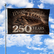 USA 250th Anniversary Flag 1776–2026, American Eagle Patriotic Heritage Flag - Rust Field Wear