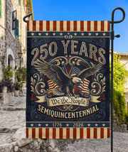 USA 250th Anniversary 1776–2026 House Flag – Retro We The People Bald Eagle Double Sided Printing