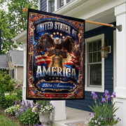 United States America House Flag Bald Eagle Liberty Bell 1776 - 2026 Patriotic