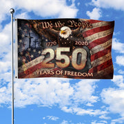 Christian Heritage House Flag 1776-2026 One Nation Under God 250 Years of Blessings