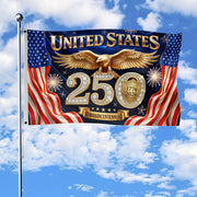USA 250th Anniversary House Flag 1776–2026 Patriotic Eagle Outdoor Decor Banner
