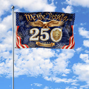 We The People Gold Eagle Liberty Patriotic American Flag US 1776 2026 Celebration 3x5ft
