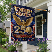 250th Anniversary United States House Flag - Royal Eagle Patriotic Home Decor Banner