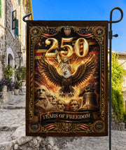 250 Years of Freedom Garden Flag 1776-2026 Patriotic Statue of Liberty Eagle