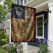 250th Anniversary United States House Flag - Vintage Constitution Patriotic Home Banner