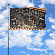 250 Years We The People Flag 1776-2026 Vintage American Eagle Liberty Bell Banner