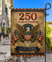 250 Years of Freedom Garden Flag Patriotic Eagle USA Outdoor Yard Decor