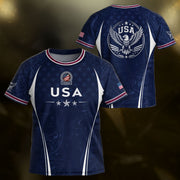 United States Kids Soccer Jersey Set Navy USA Soccer Ball Youth Football Kit