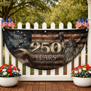 Fence Flag 250 Years Patriotic Banner | 1776-2026 Statue of Liberty Outdoor Decor