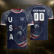 USA Eagle Soccer Jersey Style Adult Shirts Custom Name Number Personalized Top