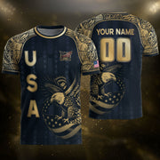 USA Eagle Soccer Jersey Style Adult Shirts Custom Name Number Personalized Activewear