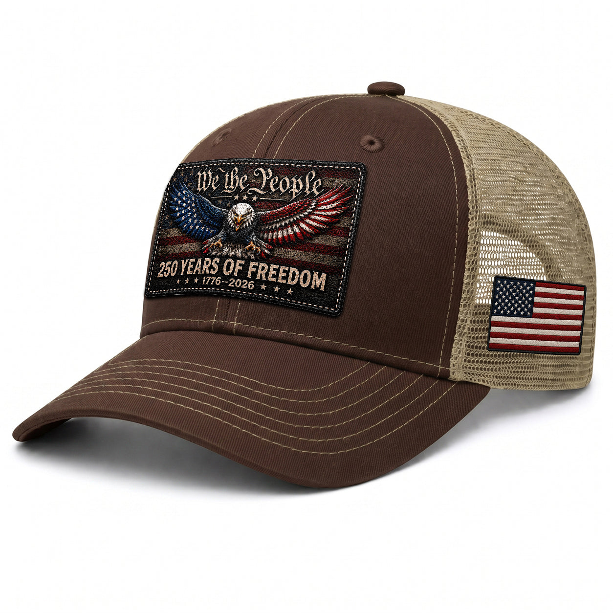 We The People 250 Years Of Freedom Hat - US Patriotic 1776-2026 American Flag Cap