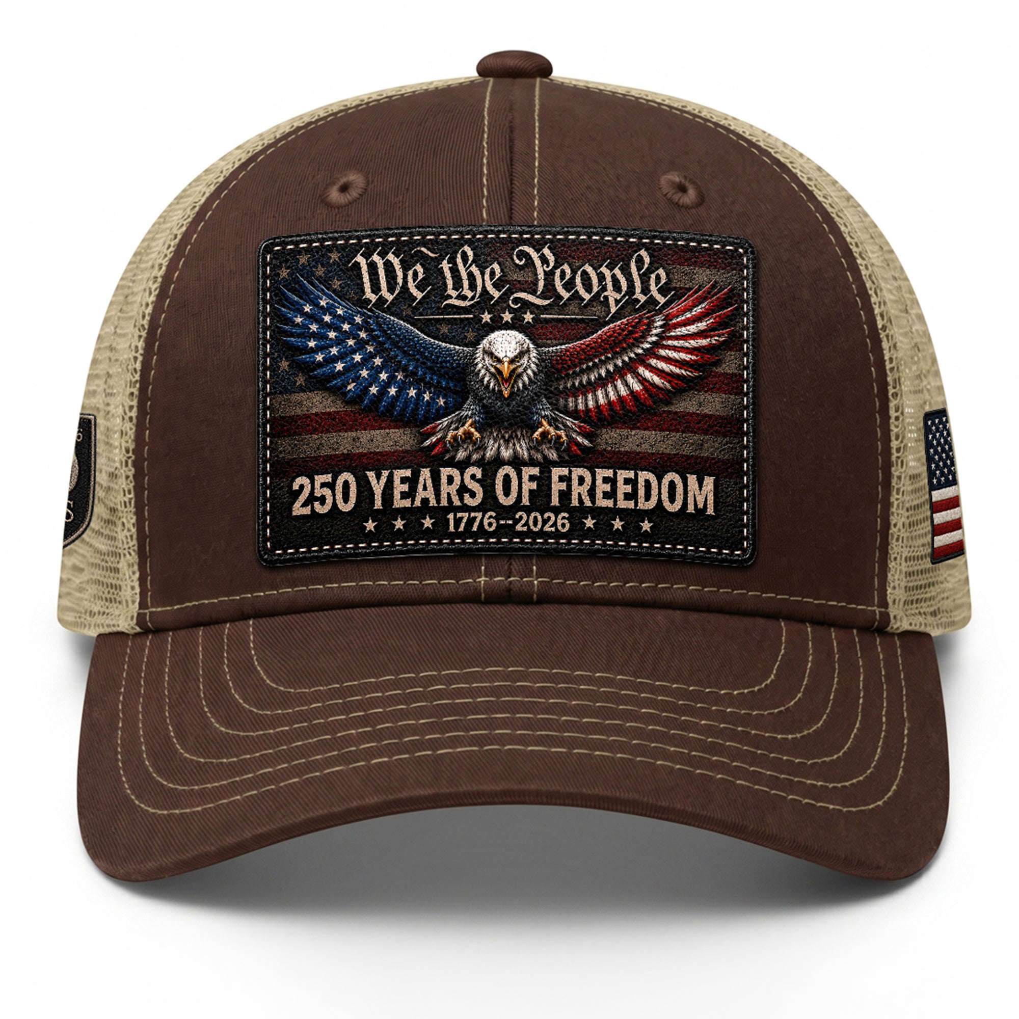 We The People 250 Years Of Freedom Hat - US Patriotic 1776-2026 American Flag Cap