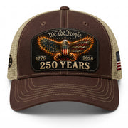 We The People 250 Years Trucker Hat - Patriotic 1776-2026 American Flag Eagle Cap