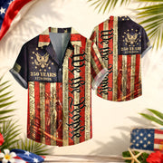 Hawaiian Shirt We The People Vintage US Flag 250th Anniversary Patriotic