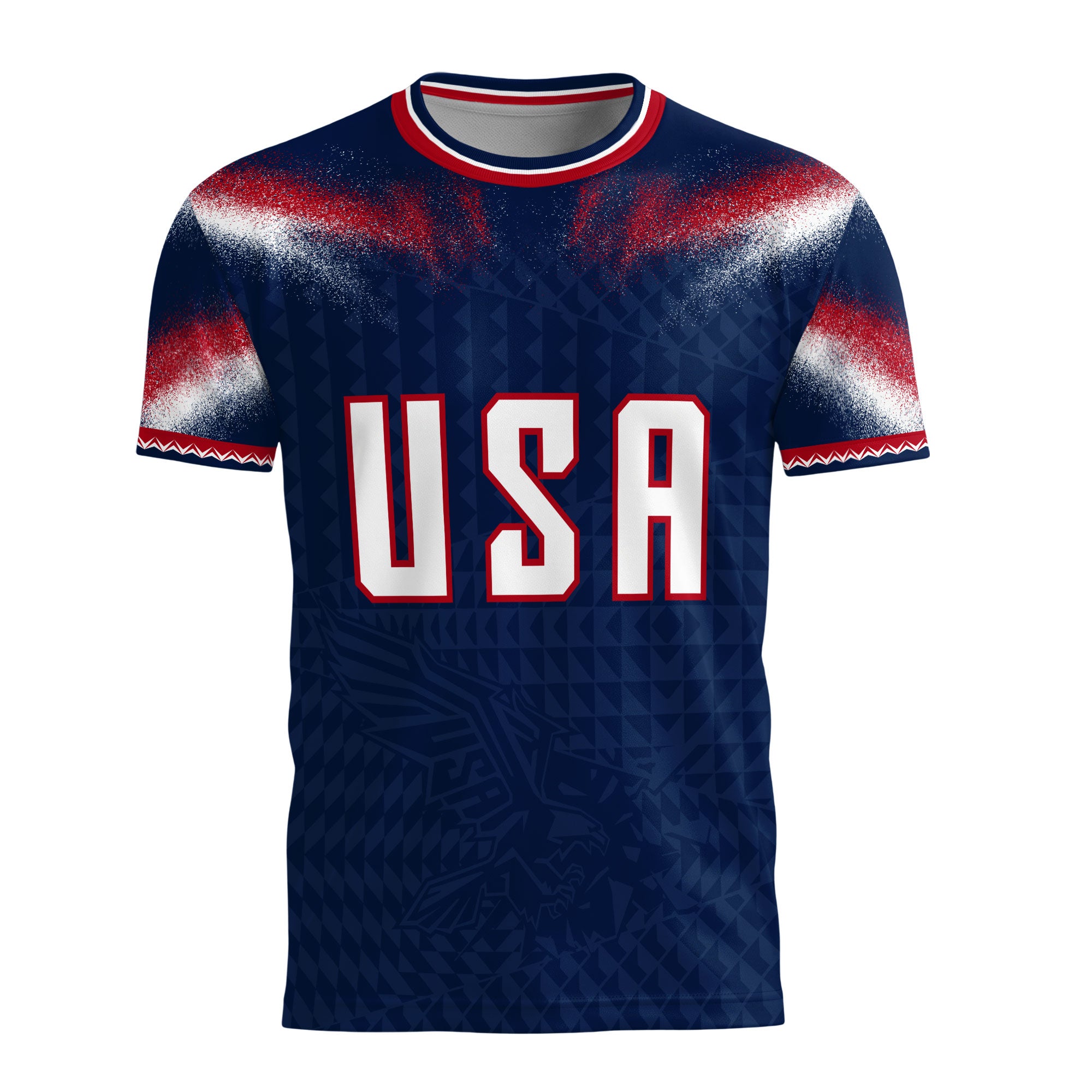 USA Soccer Jersey Men Patriotic Eagle Graphic Tee American Pride Football Shirt