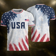 USA Soccer Jersey Adult Patriotic Eagle Athletic Shirt United States Soccer Tee
