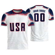 Custom USA Adult Soccer Jersey Personalized Football Shirt with Name and Number - Rust Field Wear
