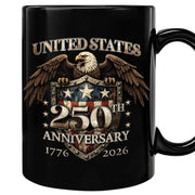 USA 250th Milestone Mug - 1776-2026 Patriotic Eagle Shield Heritage Keepsake Vessel
