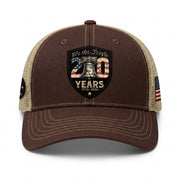 Leather Patch Hat 250 Years 1776 2026 Liberty Bell Trucker Cap Patriotic US Mesh Hat
