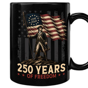 Patriotic Mug 250 Years of Freedom 1776-2026 Revolutionary War Soldier Ceramic Gift
