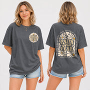 Faith Over Fear Christian Women Shirt Floral Bible Verse Graphic Religious Faith Tee