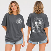 Jesus Loves You Retro Butterfly Floral 1 John 4 19 Christian T Shirt Apparel Women