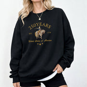 Vintage USA 250th Anniversary 250 Years Embroidered Sweatshirt 1776-2026 Patriotic