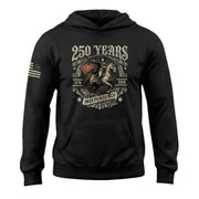 USA 250 Years Hoodie 1776–2026 American Heritage Freedom Journey - Rust Field Wear