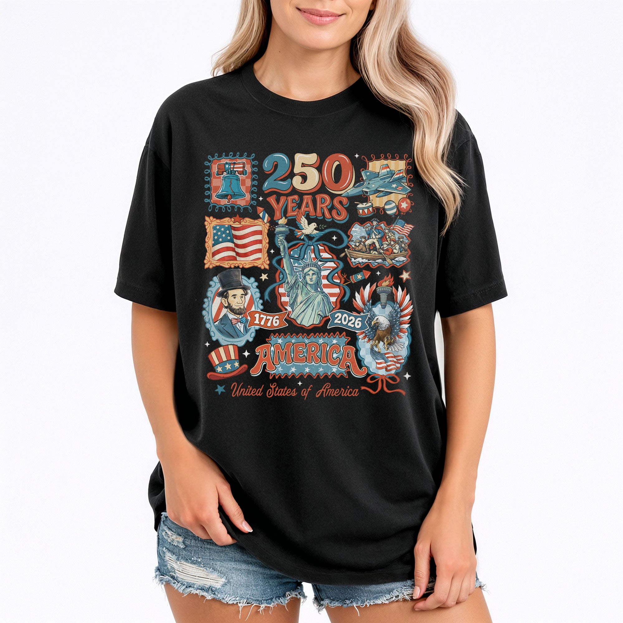 USA 250th Anniversary 1776-2026 Shirt - Limited Edition Vintage 250 Years Patriotic Tee