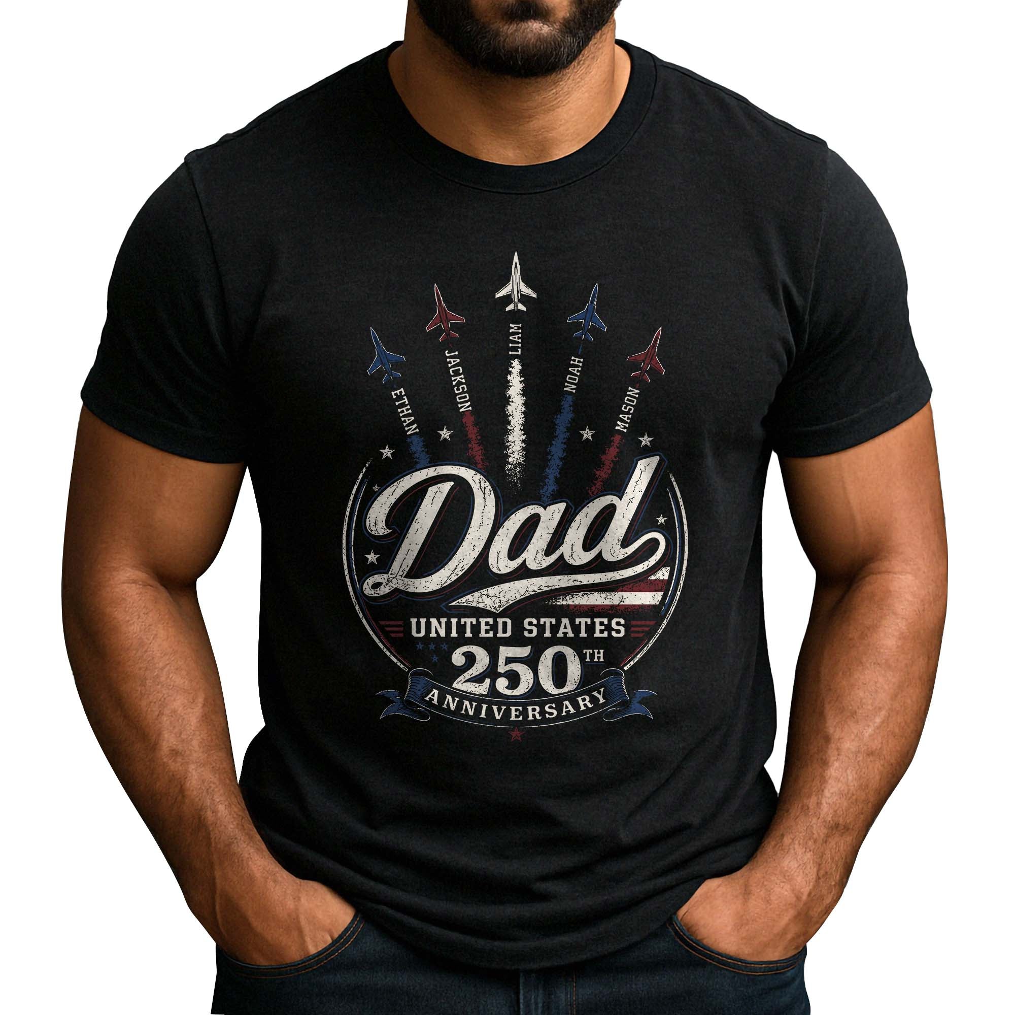 Jet Fighter Aircraft Holiday Shirts Custom Kids Names Personalized Title All Ages Top