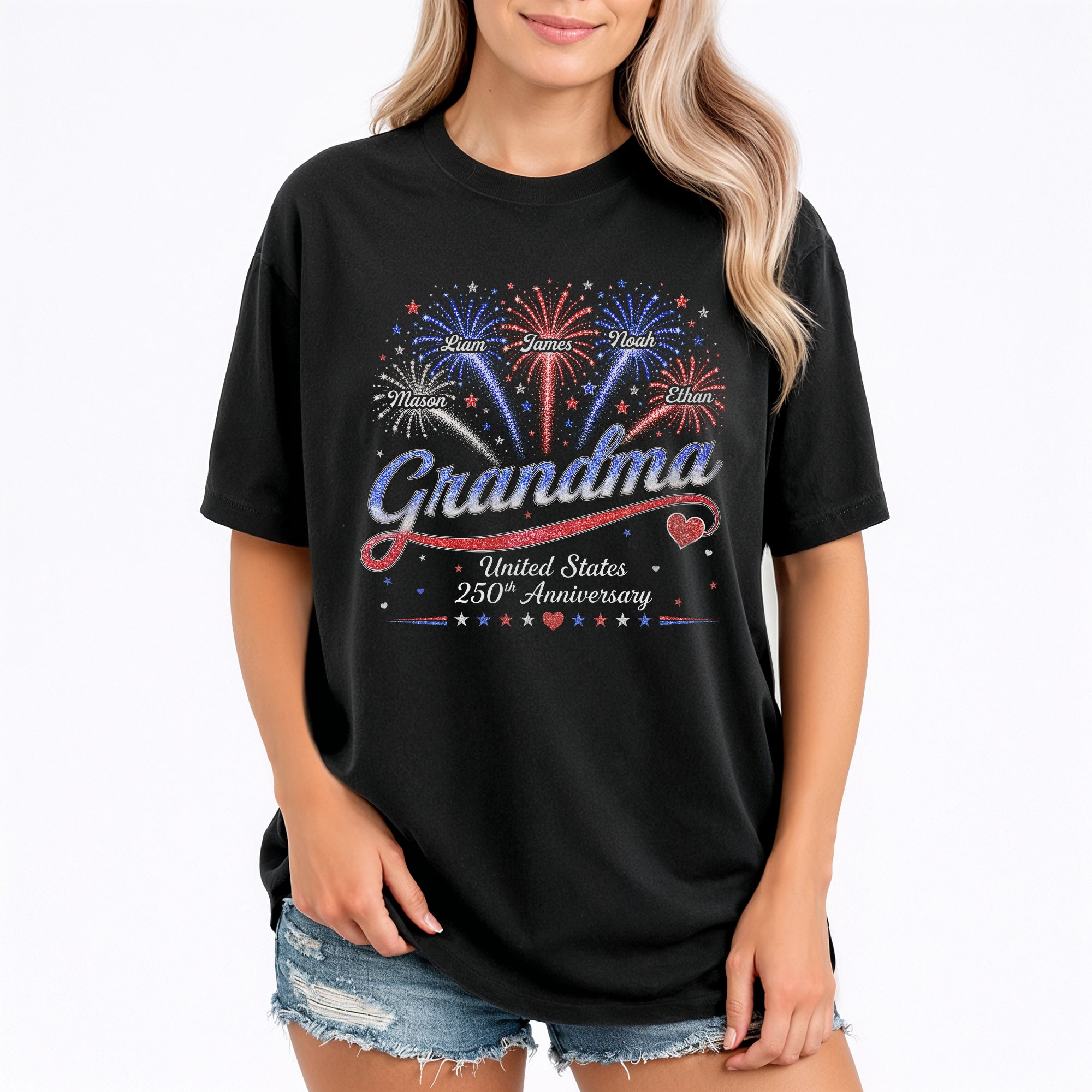 United States 250th Anniversary Shirts Custom Names Personalized Title All Ages Tee