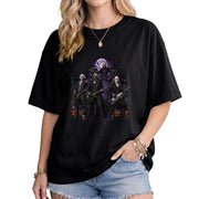 Lincoln Playing Guitar Halloween Shirt Funny Presidents Rock Band Goth Graphic Tee