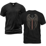 Trust In The Lord Shirt Christian Cross Wings Proverbs 3 5 6 Bible Verse Graphic Tee