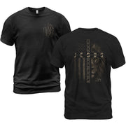 Jesus Lion American Flag John 14 6 Scripture Christian T Shirt Apparel Top Unisex