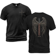 Jesus Is King T Shirt Christian Angel Wings Cross John 14 6 Religious Tee Apparel