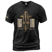 Trust In The Lord T Shirt Christian Proverbs 3 5 6 Bible Verse Faith Cross Tee